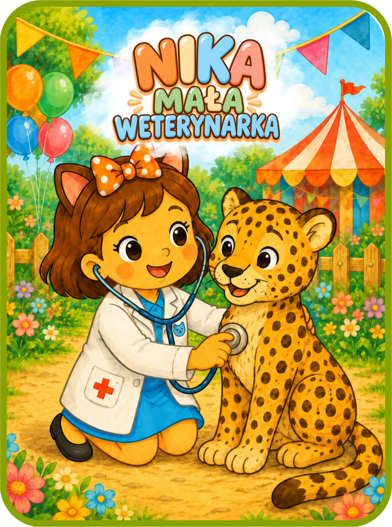Nika i gepard Gabi