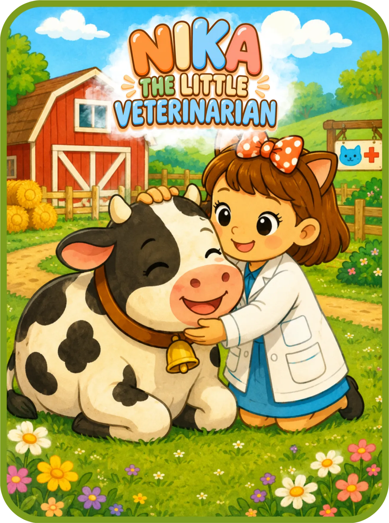 Nika and Molly the Cow